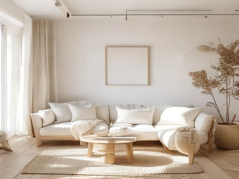 Phong cách Scandinavian với tone trắng và gỗ sồi sáng